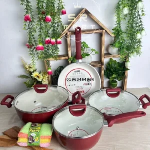 Kiam 7 Pcs Cookware Set Ceramic