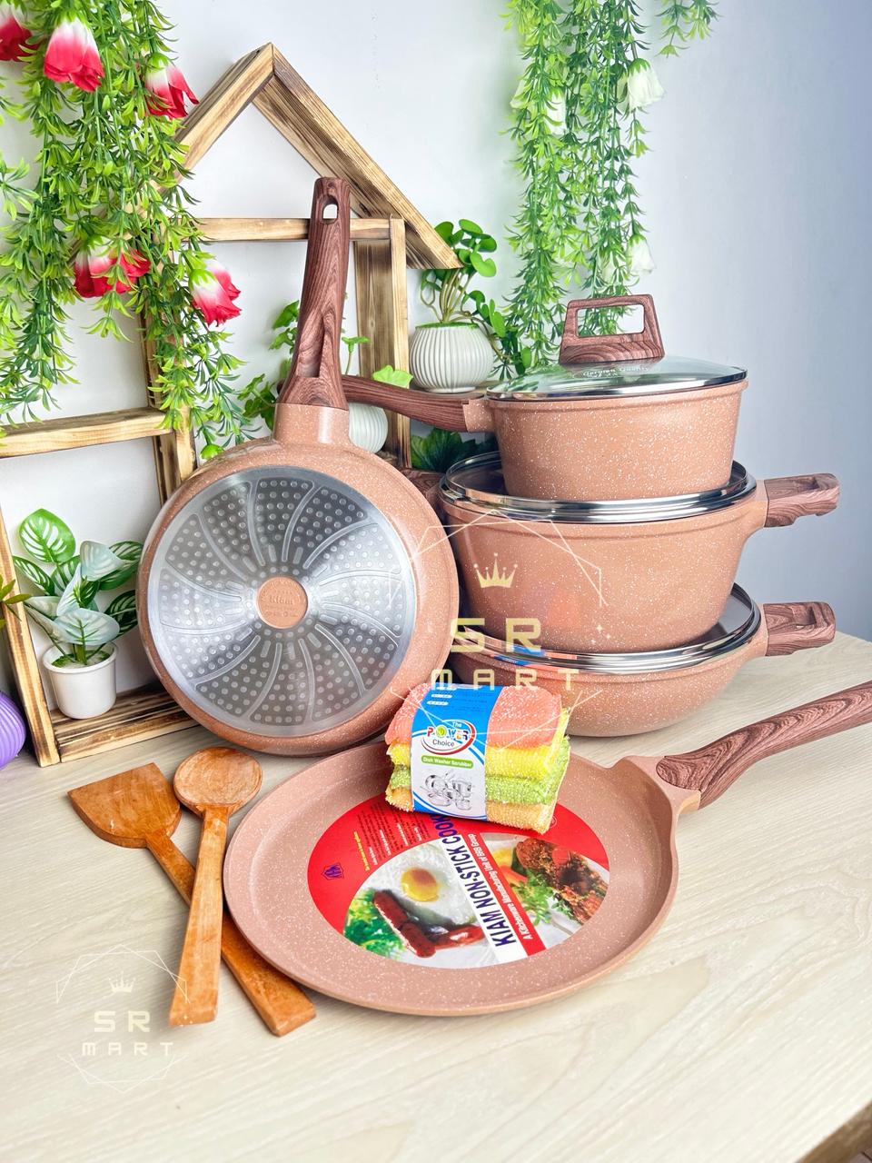 WhatsApp Image 2025-09-23 at 1.01.47 PM 8 Pcs Kiam Die Casting Forged Aluminum Non-Stick Cookware Set - Image 1