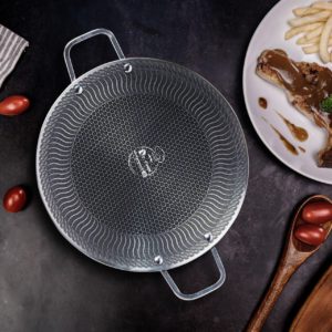 Stainless Steel Honeycomb Ruti Tawa 28 CM