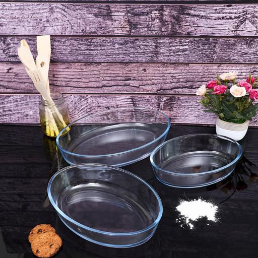 WhatsApp Image 2025-10-08 at 4.50.54 PM 3 Pcs Oven Proof Tempered Glass Casserole Set - Image 1