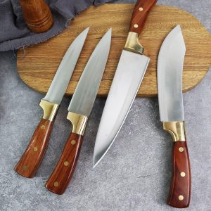 4 pcs Stainless Steel Heavy Knife Set