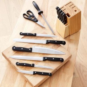 7 Pcs Knife Set with Wooden Holder
