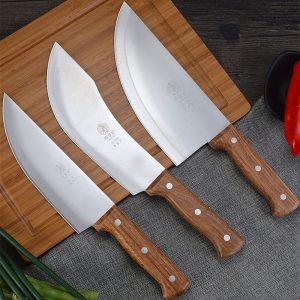3 Pcs Stainless Steel Heavy Knife Set